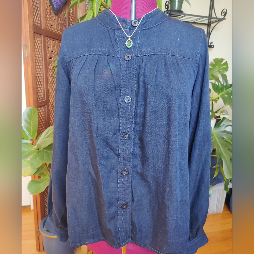 Banana Republic Denim Blue Button Down Shirt